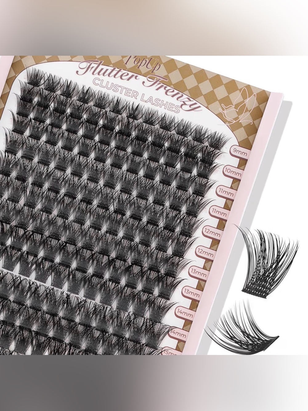 NEW Flutter Frenzy Cluster Lashes 9–18mm Mixed Lengths Sealed | Black